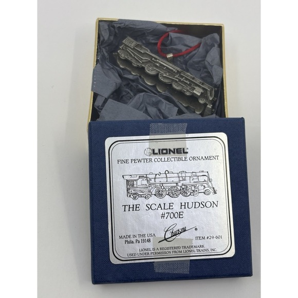 LIONEL SCALE HUDSON #700E Fine Pewter Ornament by Charisma Unopened - Picture 4 of 6